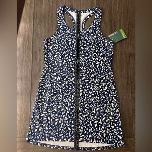 L.L. Bean Blue everyday performance dress.